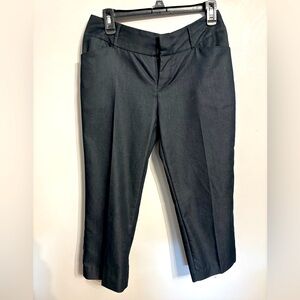 Black Cropped Dress Pants